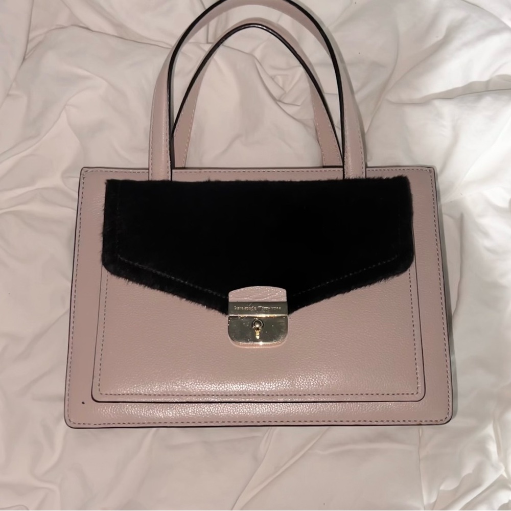 COPY -Kate Spade SMALL ZARINAH Hyde Place Leather/Calf Hair Satchel Bag Handbag